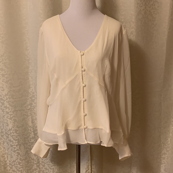Nine West Cream Blouse - Picture 6 of 7